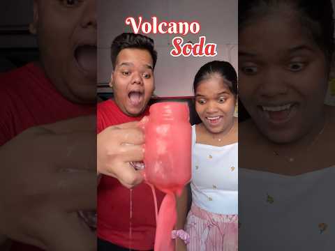 My Sister Vs Me : Who will make the best Volcano Soda #shorts