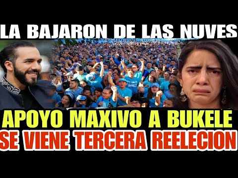 BOMB4 ! APOYO MAXIVO A NAYIB BUKELE  PIDEN TERCERA REELECCION , CLAUDIA SALIO REPROBADA CON 0.02%