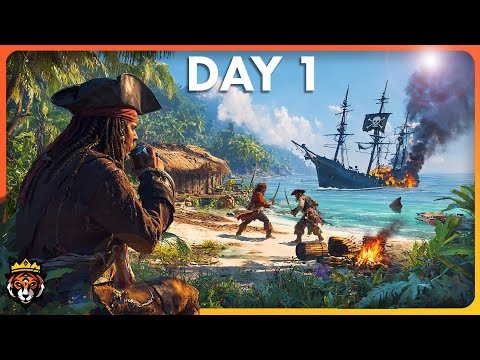 DAY 1 in the NEW Most Anticipated PIRATE Survival Game - Crosswind Gameplay...