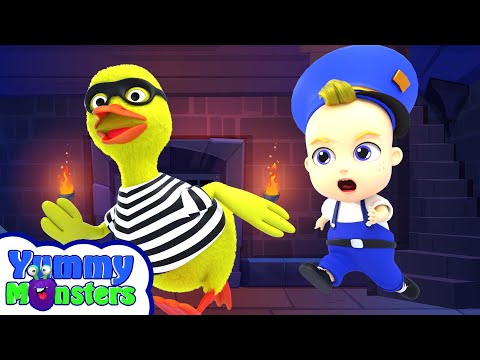 Baby Police Song - Police Chase - Nursery Rhymes For Kids YummyMonsters Nursery Rhymes & Kids Songs🎵