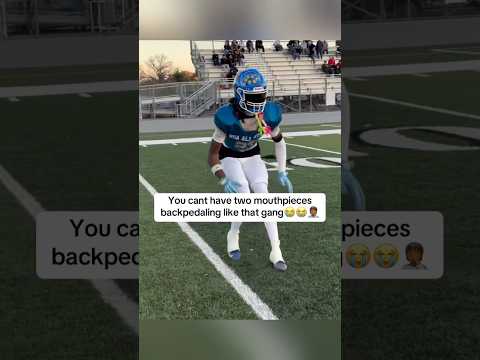 Why he backpedal like that🤣 #football #footballshorts