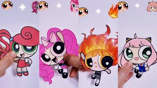Mixing Power Puff Girls  #paperdiy