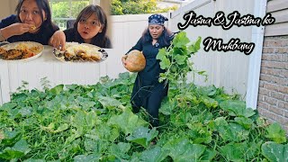 Jasna and Jastina ko Mukbang/Local Food Cook By  Jenna Shrestha/Organic Gardening In USA. 