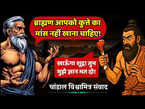 कुत्ते का मांस खाने को चांडाल से भिड़े महर्षि विश्वामित्र - चांडाल विश्वामित्र संवाद Story