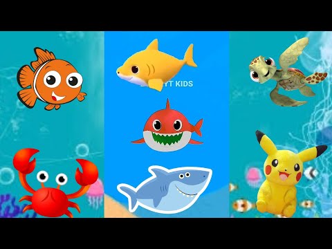 Kids song Baby Shark doo doo doo, Baby Shark Dance Song, Nursery rhymes for toddlers Animals Sea