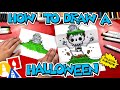 Drawing a Halloween Skeleton Surprise