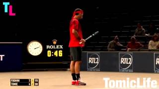 Bernard Tomic vs Fabio Fognini - Paris Masters 2015 R64 Set 2 FULL | HD