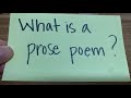 Understanding Prose Poetry Elements