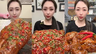 Mukbang #217: Eating roll  belly , braised pork belly, legs pork #mukbang #eatingshow #pork