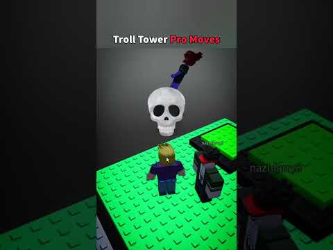 Roblox Troll Tower Fails V.S Pro Moves #roblox #trolltower #shorts