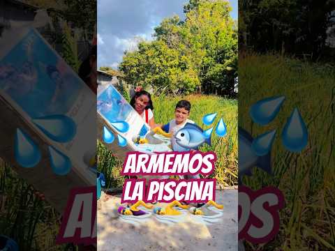 Armemos la piscina 🏊 #reels #shortvideos #shortsviral