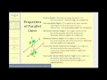 Properties of Angles with Parallel Lines