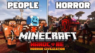 100 Players Simulate a HUGE Minecraft Civilization in a horror apocalypse