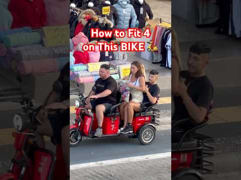 How to fit 4 on This Electric Bike | Marmaris 🇹🇷