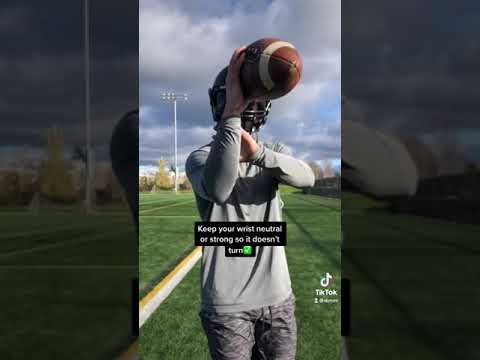HOW TO STOP SPIRALS FROM TURNING SIDEWAYS🏈🔥