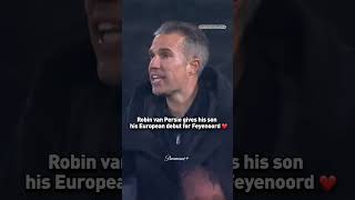 Robin van Persie hands son Shaqueel European debut for Feyenoord | CBS Sports Golazo