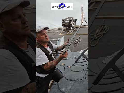 Anfangsort bei Altdeutscher Deckung. #Schieferdecker #Schieferdach #AltdeutscheDeckung #Slateroofer