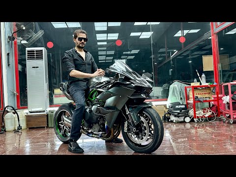 Kawasaki Ninja H2R  Maintenance 🔥#kawasakinijah2r #ninjah2r #ninjah2rsound #ninjah2rtopspeed #viral