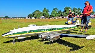 HOMEMADE SUPER CONSTELLATION L-1049 RC SCALE PANAIR DO BRASIL DESIGN FLIGHT DEMONSTRATION