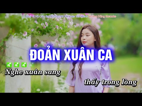 Karaoke Đoản Xuân Ca Tone Nam EDM Cực Bốc, Hát Cực Đã || Karaoke Nhạc Tết | Hoàng Dũng Karaoke