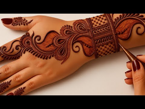 New stylish back hand mehndi design | Floral mehndi design | Mehndi ki design | Mehndi |Mehandi.