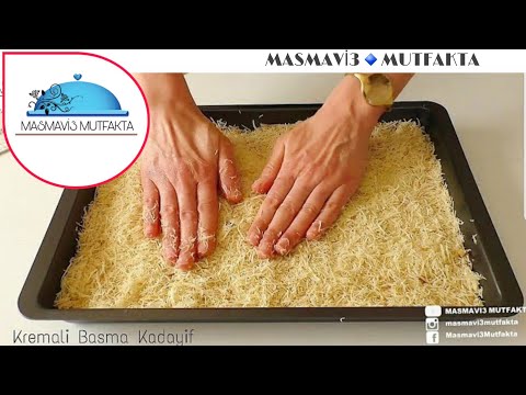 RESTORANTTA YEDİM❗YOK BÖYLE LEZZET📢YUNAN MUTFAĞINDAN 2 KAT KREMALI CEVİZLİ BASMA KADAYIF TARİFİ🔥