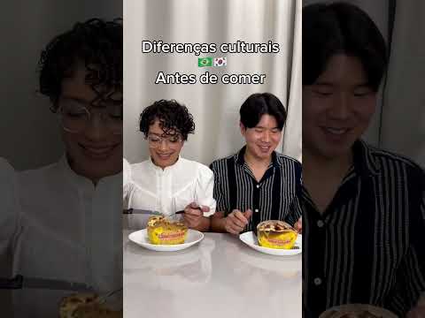 Diferenças culturais: Antes de comer
