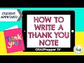 Writing Effective Thank You Notes