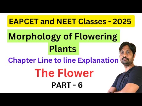 Morphology of Flowering Plants || The Flower || EAPCET and NEET Classes for 2025