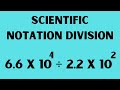 Dividing in Scientific Notation