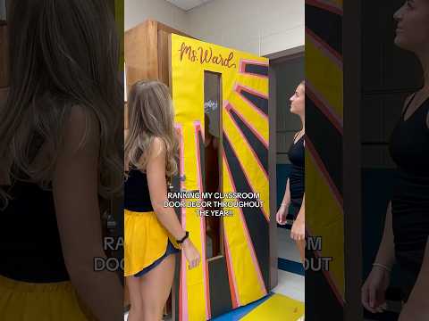 Classroom doors throughout the year! #elementary #teachers #teacher #classroom