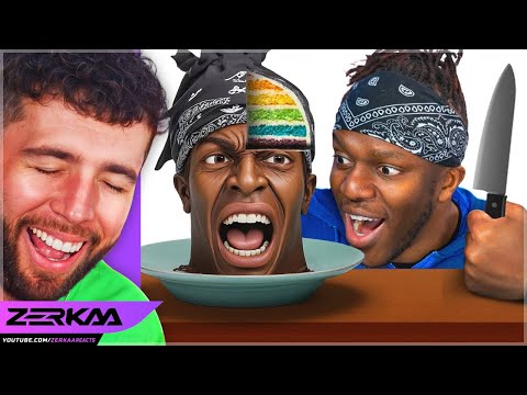 ZERKAA REACTS TO SIDEMEN IS IT REAL OR CAKE?