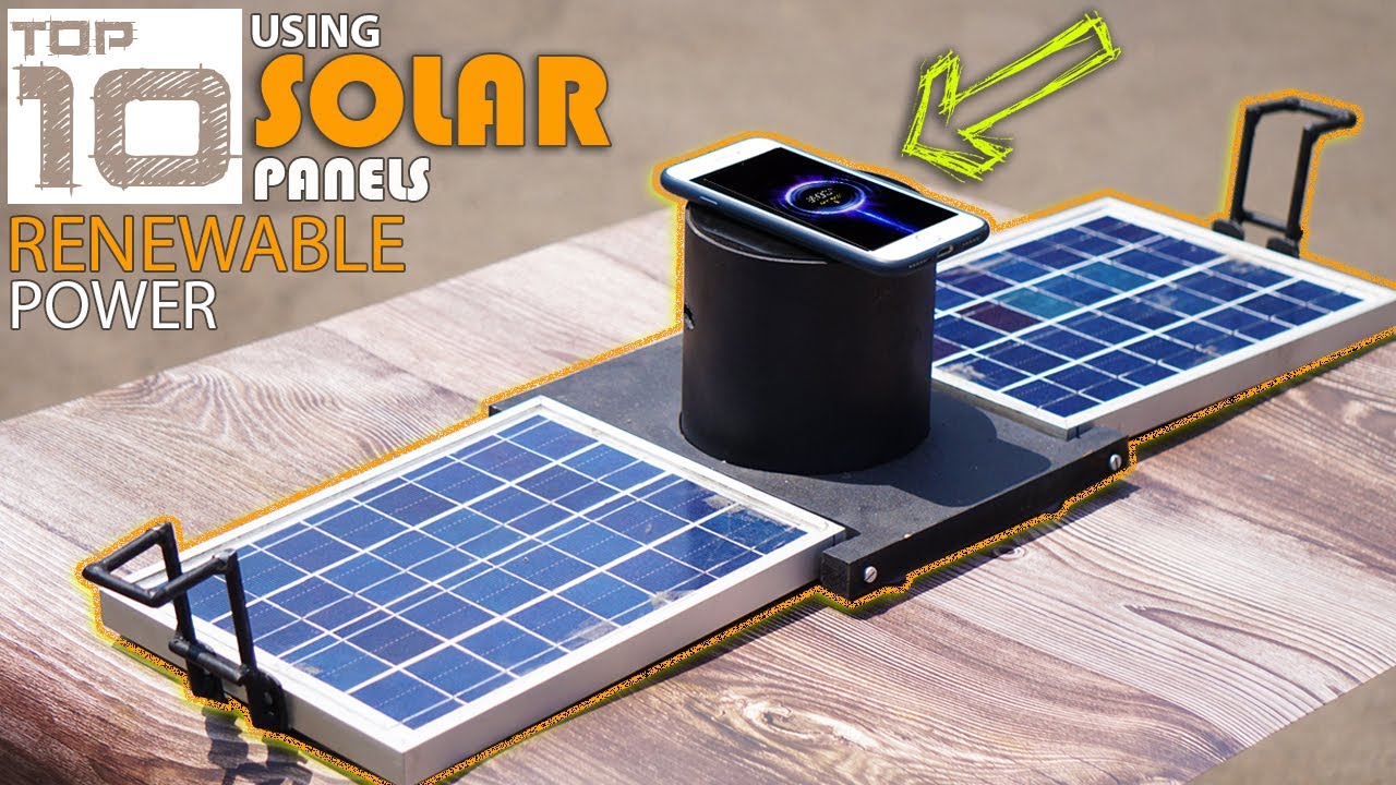Top 10 DIY Renewable Energy Projects using Solar Panels