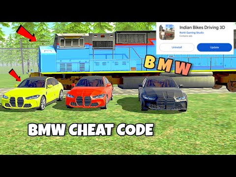 Indian Bikes Driving 3d New BMW Car Cheat code + New Train Add 😱 || Indian Bike Driving 3D Updates