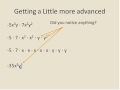 Multiplying and Simplifying Monomials