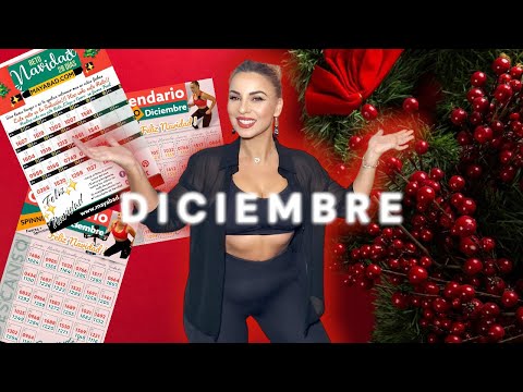 CALENDARIO DICIEMBRE de ENTRENAMIENTO + RETO HIIT NAVIDAD