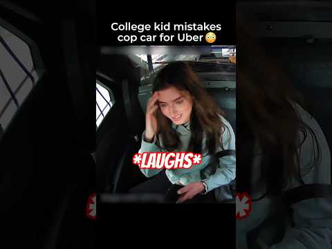 College kid MISTAKES cop car for Uber 😳