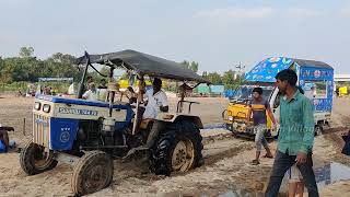 Swaraj tractor vs tata Ace in river