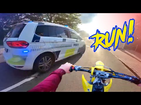 Police Chase Motorcycles - Angry People VS Dirt Bikers | Best Compilation 2024