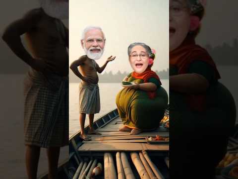 নৌকার নাম নিলেই জেলখানায় | Modi Hasina | Bangla Funny Video 2024 | # #funny #comedy #shorts