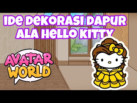 IDE DEKORASI DAPUR CANTIK HELLO KITTY SERBA KUNING DI AVATAR WORLD