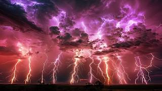 ⚡ Night Thunderstorm Helps You Sleep Instantly | Extreme Rain & Intense Thunder Sounds, Lightning