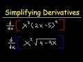 Differentiation and Simplification Techniques
