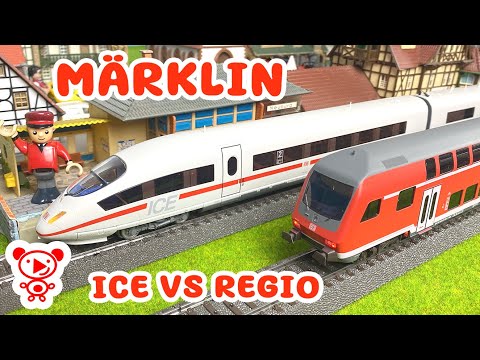 Märklin ICE vs REGIO Train | Model Railway Comparison for Kids