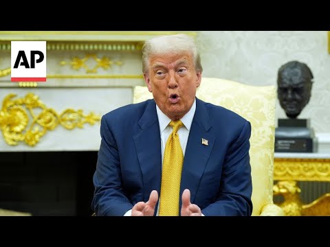 YouTube video thumbnail: Trump Accuses Obama of 'Treason' as He Deflects Questions About Epstein