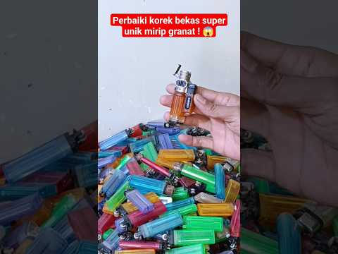 Perbaiki korek api bekas super unik mirip granat 😱