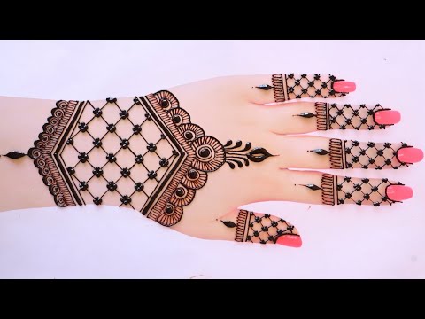 Very beautiful stylish back hand mehndi design | Latest mehndi design | Mehandi design | mehndi