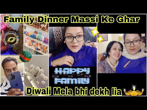 Special Dinner with Family 🖤 | Diwali Mela bhi dekh lia  | Aditi Sharma Videos