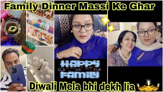 Special Dinner with Family 🖤 | Diwali Mela bhi dekh lia  | Aditi Sharma Videos