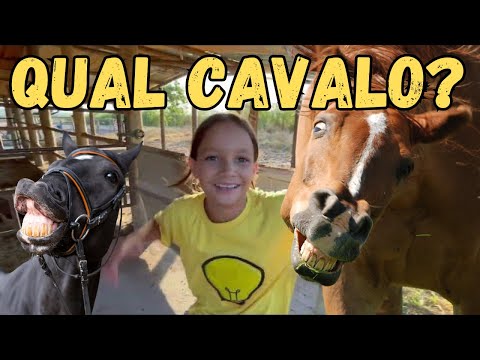 ADIVINHA QUAL CAVALO A ANINHA ESTÁ MONTANDO???